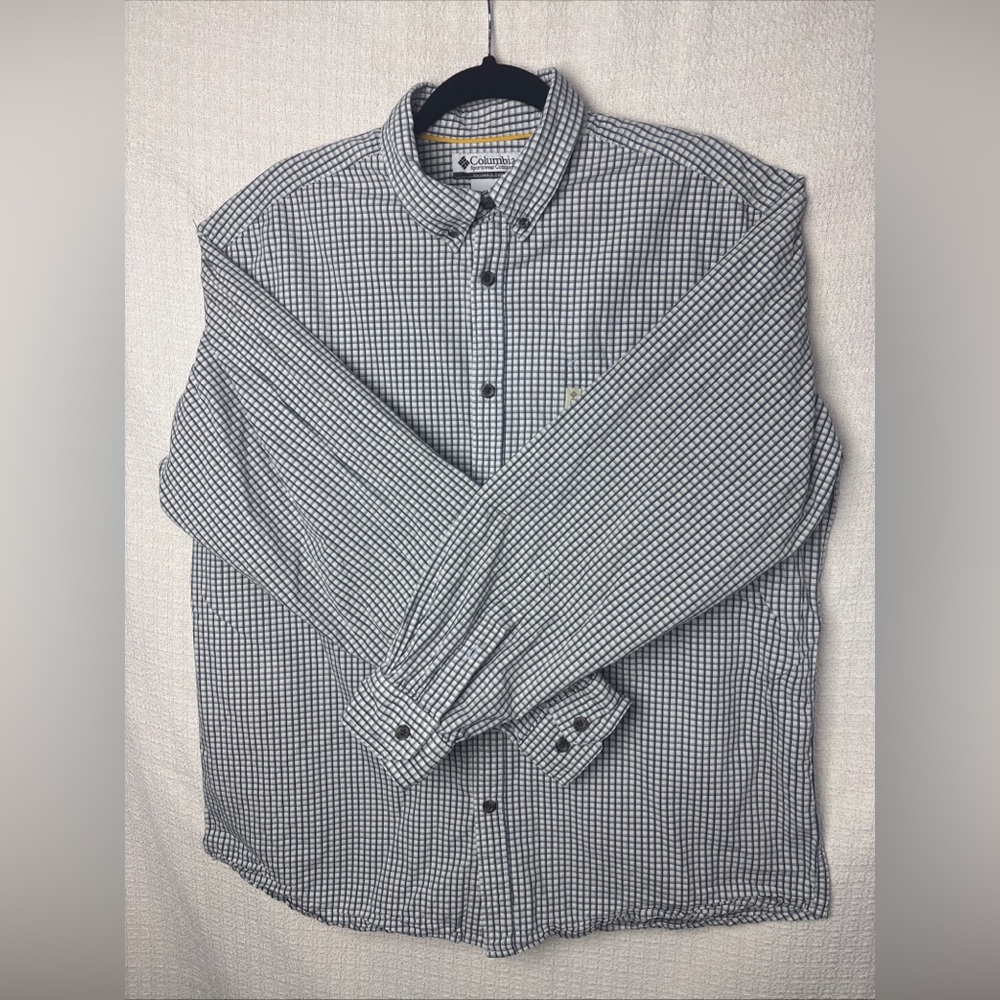 Columbia Men's Black and White Checkered‎ Shirt - Picture 3 of 10